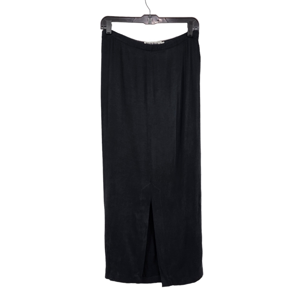 Bodil Vintage Women's Ribbed Pencil Maxi Skirt Black - S